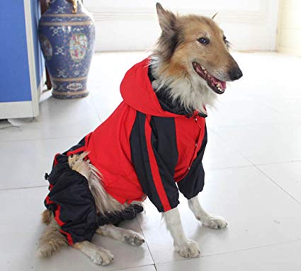 Pet Apparel Dog Clothing Clothes Rain Snow Coats Waterproof Raincoat For Small Medium Large Big Size Dogs Adorable Hoodie Costumes