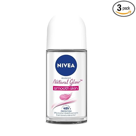 NIVEA Deodorant Roll-On Combo, Whitening Smooth Skin, Pearl & Beauty, Fresh Natural, 50 Ml Each Deodorant Roll-on - For Men & Women (150 ml, Pack of 3)