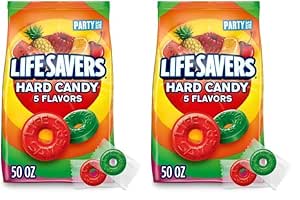 LifeSavers Hard Candy, Original Five Flavors, 50 Oz Bag (Pack of 2)