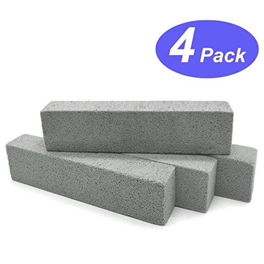Pumice Stone Toilet Bowl Cleaner - Hard Water Stains Remover Pack of 4