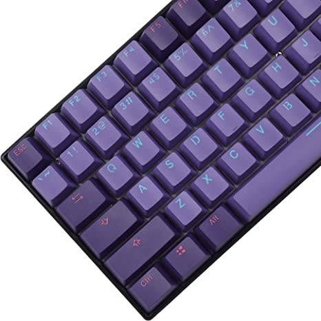 YMDK Purple Mixed Double Shot 123 PBT OEM Profile Keyset for MX Switches Mechanical Keyboard 104 87 61 84 68