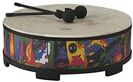 Remo KD-5822-01 Kids Percussion Gathering Drum - Fabric Rain Forest, 22"