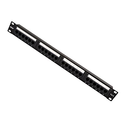 Dshot®24 Port 1U wall mount Rack Mountable RJ45 CAT6 Patch Panel - Support T568 A&B wiring & Easy installation - Dual IDC connector can accept 22-26 AWG solid and stranded UTP cables - Compatible with 110 or Krone Tools - can be mounted in 19" Racks - Meets the TIA/EIA-568-B.2 Category 6 Channel Testing Performance requirements