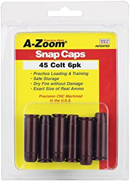 A-Zoom 45 Colt Precision Snap Caps (6 Pack)