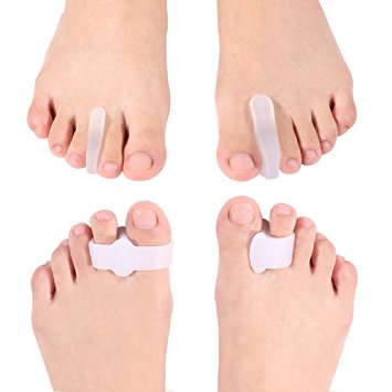Gel Toe Separators Bunion Corrector Relief Kit, Treat Pain in Hallux Valgus, Hammer toe, Claw toe, Blister, Toe Straighteners Spacers Splint Aid treatment for Men and Women