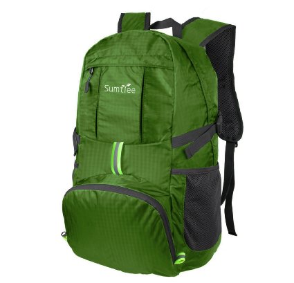 Sumtree 35L Ultra Lightweight Foldable Packable Backpack, Durable Hiking Daypack