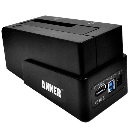 Anker USB 30 and eSATA to SATA External Hard Drive Docking Station for 25 or 35in HDD SSD 4TB Support