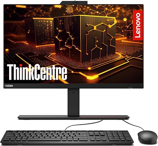 Lenovo ThinkCentre Business All in One Desktop, 23.8" FHD IPS Display, Intel Core i5 Processor (6 cores, Up to 4.3 GHz), 1080P Webcam, DVD-RW, Windows 11 Pro (16GB RAM, 1TB SSD | 1TB HDD)