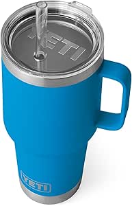 YETI Rambler Tumbler with Handle and Straw Lid, Vacuum Insulated Travel Mug, Stainless Steel