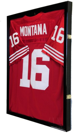 NFL Football Jersey Display Case Cabinet w/ 98% UV Protection