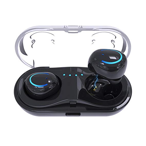 Wireless Headset, Bluetooth Headset Earphones Sport Headphones, with Charging Box for iPhone X/8/7/6/6s and Most Android Smartphones