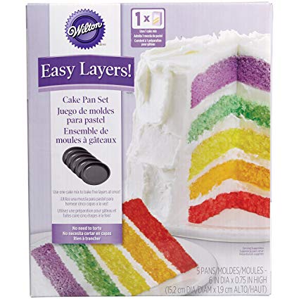 Wilton 2105-0112 Easy Layers! 6 Inch (Set of 5)