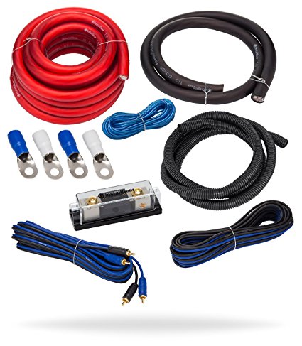 InstallGear 1/0 Gauge Complete Amp Kit Amplifier Installation Wiring Wire