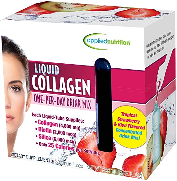 Applied Nutrition Liquid Collagen Skin Revitalization, Limited Value 1 Pack ( 30 Count Total )