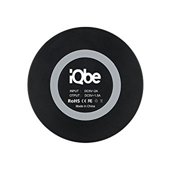 Wireless Charger iQbe Qi Wireless Charge Charging Pad for iPhone 8/ 8 Plus iPhone X(Black)
