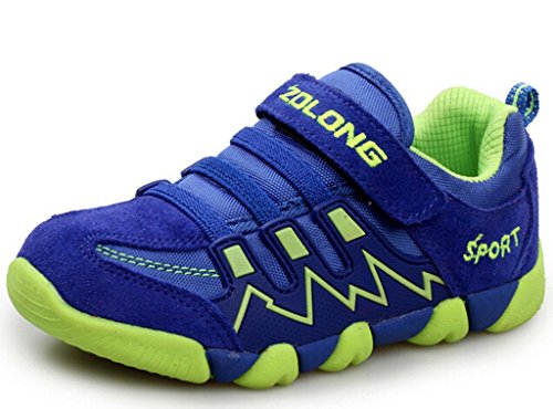 DADAWEN Boy's Girl's Children Sneakers Casual Velcro Strap Running Shoes (Toddler/Little Kid/Big Kid)