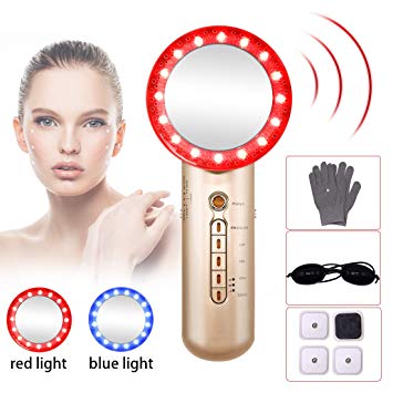 Fat Burning Machine 6 in 1 EMS Sliming Massager for Skin Tighten Weight Loose Machine with Blue and Red Light Ion Vibration Beauty Device