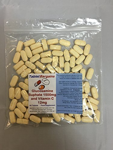 Tablet Bargains Glucosamine Sulphate 1500mg with Vitamin C 12mg - 90 Tablets