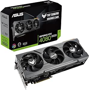 ASUS TUF Gaming NVIDIA GeForce RTX 4080 Super - Tarjeta gráfica Gaming (PCIe 4.0, 16GB GDDR6X, HDMI 2.1a, DisplayPort 1.4a)