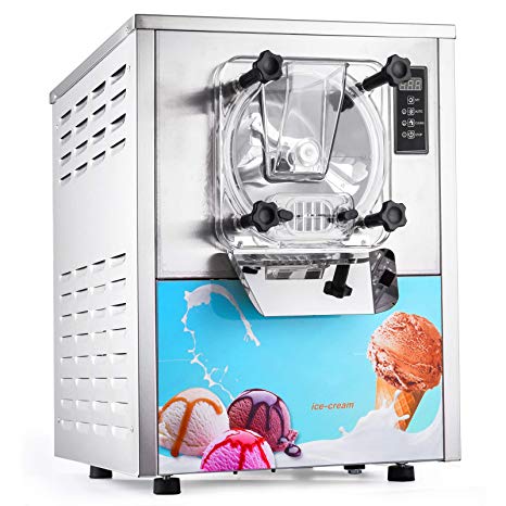 VEVOR Hard Ice Cream Machine 1400W Commercial Ice Cream Maker 4.3-5.28Gallon/H Frozen Hard Ice Cream Machine Digital Display Food Grade 304 Stainless Steel One Flavor for Catering