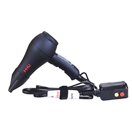 MHU Travel Ionic Ceramic Hair Dryer 1000 Watts Lightweight DC Motor Low Noise Mini Hair Blow Dryer with Concentrator