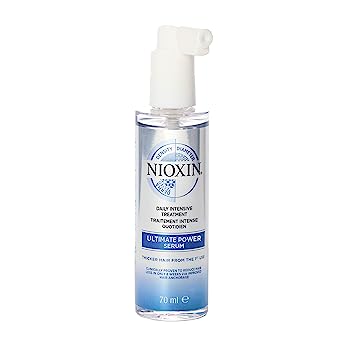 Nioxin Ultimate Power Serum, Leave-In Hair Treatment with Caffeine, Lauric Acid, Niacinamide and Sandalore, Prevent Hair Damage, 2.3 oz