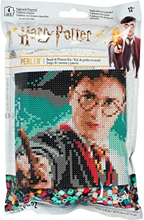 Perler 80-11138 Harry Potter Pattern and Fuse Bead Kit, x 11'', 3503pc, Multicolor
