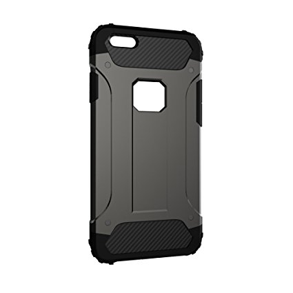 Wotmic iPhone 6 Plus Case iPhone 6s Plus Case Shockproof Dual Layer Protective iPhone Case Defender 5.5" Black