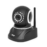 Pyle PIPCAM8 HD 720P Wireless IP Security Surveillance Camera with SD Card Slot PTZ Pan and Tilt Control