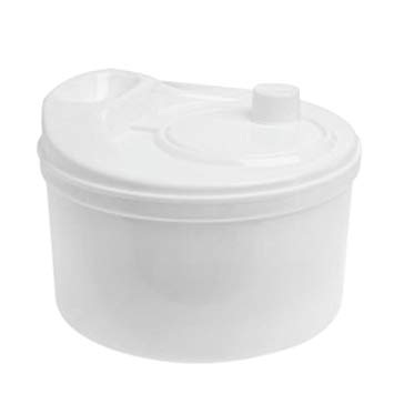 WHITE COLOUR SPIN & CLEAN SALAD SPINNER 4.5 LITER (LID IN WHITE)