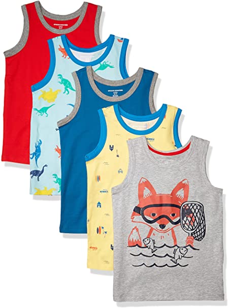 Amazon Essentials Boys Sleeveless Tank Tops