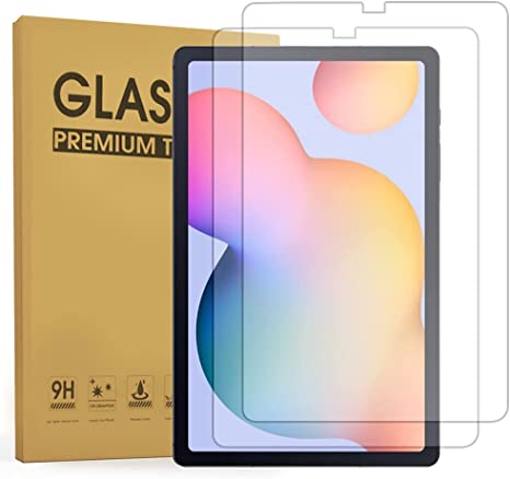 (2 Pack) ZenRich Screen Protector for Samsung Galaxy Tab S6 Lite 10.4'' 2022/2020（SM-P610/P613/P615/P619), zenrich 9H Hardness Tempered Glass Screen Film for S Pen Compatible/Face ID/Case Friendly