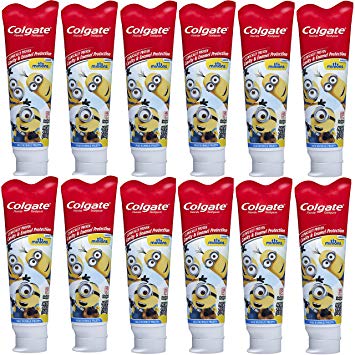 Colgate Kids Fluoride Toothpaste, Minions - 4.6 ounce (12 Pack)