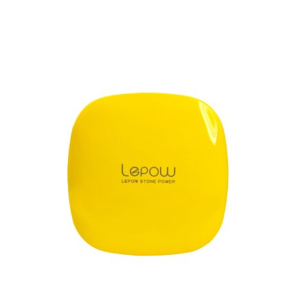 Lepow Moonstone External Battery Pack, Portable Battery Charger and Travel Charger 6000 mAh - Compatible with Apple iPhone 6 Plus, 6, 5, Apple iPad, Samsung S6, S5, and Other Devices (Yellow)