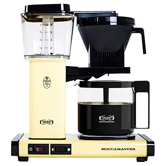 Technivorm Moccamaster 53953 KBG Butter Yellow Coffee Brewer, 40 oz