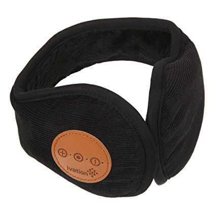 Ivation Wireless Bluetooth Earmuffs/Ear Warmers with Integrated Music Controls
