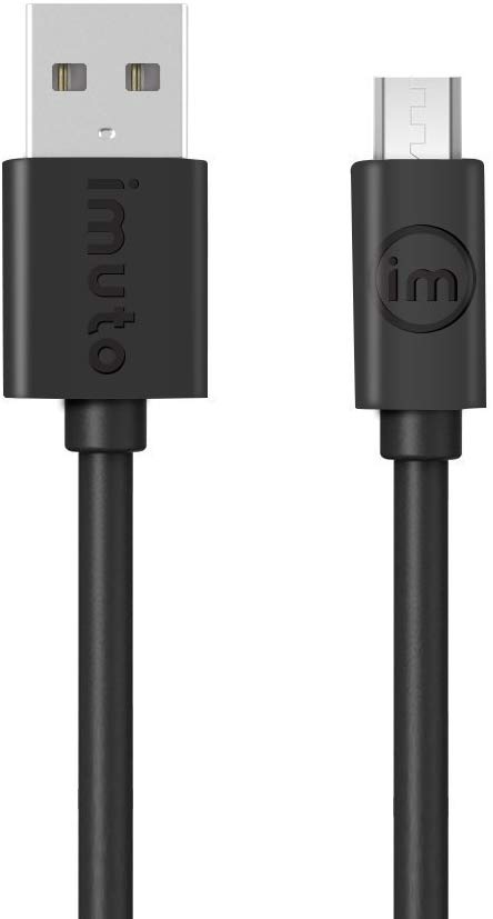 imuto Micro USB Cable High Speed USB 2.0 0.6m A Male to Micro B Charging Cables Cords for Samsung, HTC, Motorola, Nokia, Android, and More