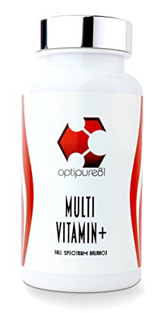 Optipure81's Multi Vitamin  120 Award Winning Premium Grade Multivitamin Tablets