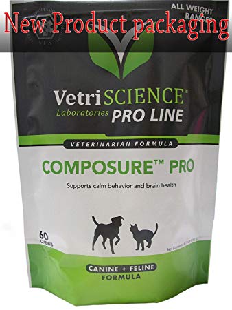 Vetri Science Composure Pro Bite Sized Chews - Calming Supplements for Dogs and Cats
