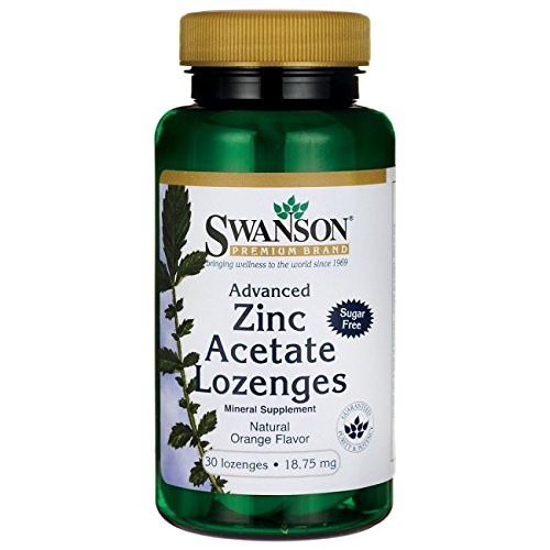 Swanson Advanced Zinc Acetate Lozenges 18.75 mg 30 Lozenges