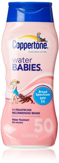 Coppertone Water Babies Sunscreen Lotion SPF#50 8 oz.