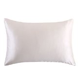 OOSILK 100 Mulberry Silk Pillowcase for Hair StandardQueen Size 20 x 30 Ivory Color 1pc