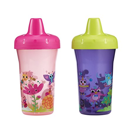 The First Years Simple Sippy Cup - 9oz, 2 pack, Pink and Purple