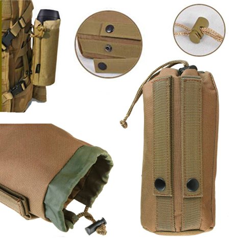 ELEGIANT Military Tactical Rainproof Case Bag For JBL Pulse Charge 2 Bluetooth Speaker Brown