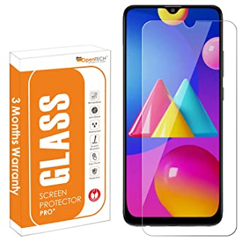 OpenTech® Tempered Glass Screen Protector Compatible for Samsung Galaxy M32 / F22 / A32 / A31 (Transparent) Full Screen Coverage (Except Edges) with Easy Installation Kit (Only for 6.4 Inches Models)