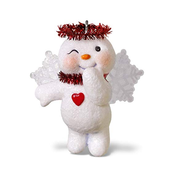 Hallmark Keepsake Christmas Ornament 2018 Year Dated, Shining Snow Angel Snowman