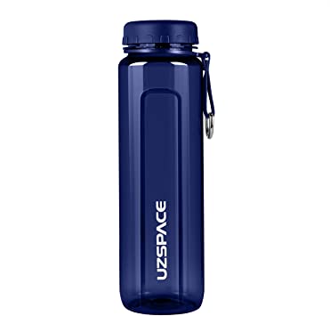 UZSPACE Sport Water Bottles 350ml 500ml 750ml 1L Kids Drinking Bottle with Filter for Bike, GMY, Fitness | Wide Mouth Tritan Plastic Gourde Leakproof BPA-Free 12oz 17oz 26oz 32oz Flask
