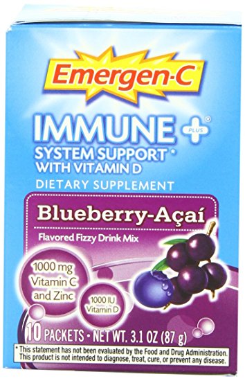 Emergen-C Immune  System Support with Vitamin D - Blueberry-Acai, 3.1 Ounce