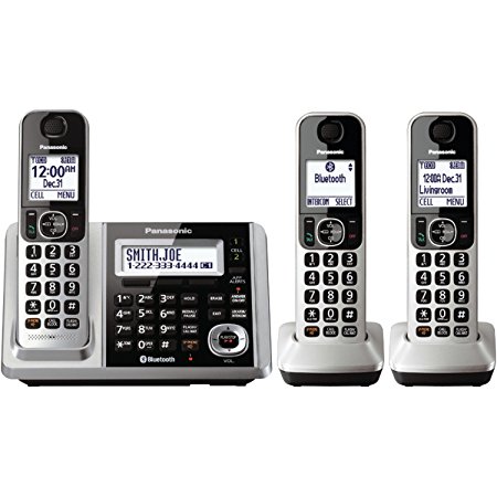 Panasonic KXTGF373S Dect 3-Handset Landline Telephone
