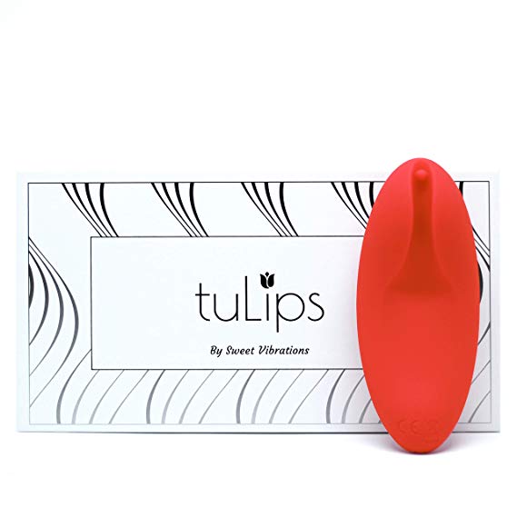 Tulips - Complete Clitoris Vibrator - Sex Toy with 10 Settings for Women and Couples, Waterproof, Body Safe Silicone, Rechargeable, Quiet, by Sweet Vibrations (Coral)